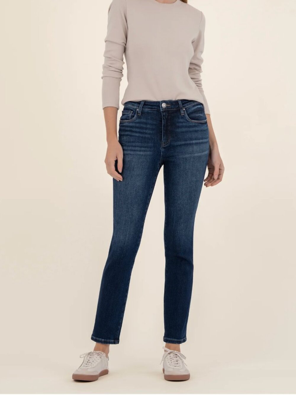 NWT Kut Reese High Rise Ankle Straight Leg Fab AB Jeans Enchantment Wash Sz 14
